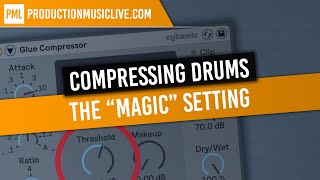 Video thumbnail for How To Compress Drums with Ableton Glue Compressor (The 'Magic' Setting) by Production Music Live