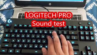 LOGITECH G-PRO Keyboard Sound Test ( Romer-G tactile Switches) LOGITECH G-PRO Keyboard Sound Test ( Romer-G tactile Switches)