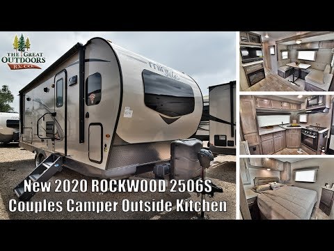 2020 FOREST RIVER ROCKWOOD 2506S Outside Kitchen 25ft Mini Lite Camper RV Master Queen Bedroom