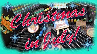 Christmas in July // Crafts with Acrylic Markers #ohuhumarkers