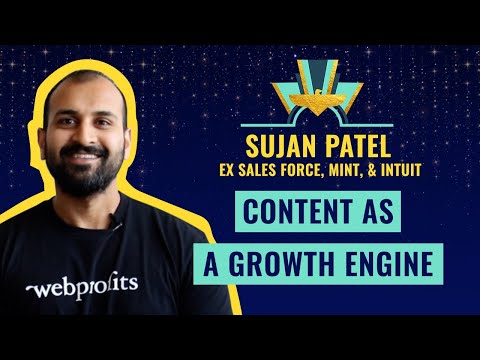 “Content as a Growth Engine” by Sujan Patel, ex Sales Force, Mint, & Intuit 💎