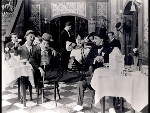 A Night Out (1915) Charlie Chaplin, HD