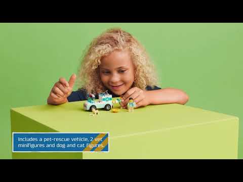 LEGO City Vet Van Rescue Animal Ambulance 60382
