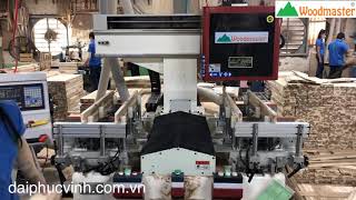 Woodmaster. MÁY LÀM MỘNG ÂM CNC 2 Dao Bàn lớn 1500mm 3 kẹp