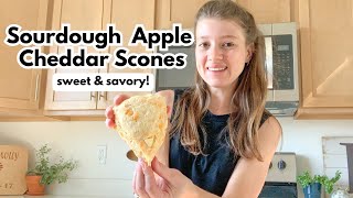 Sourdough Apple Cheddar Scones | Beginner-Friendly Recipe!