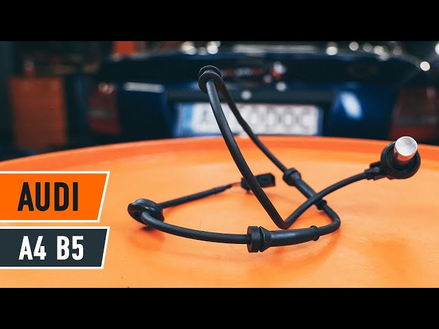 Anleitung: Audi A4 B5 Limousine ABS Sensor hinten wechseln - Anleitung und  Video Tutorial