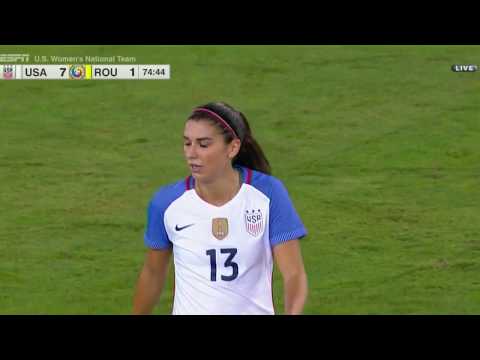 WNT vs. Romania: Alex Morgan Second Goal - Nov. 10, 2016