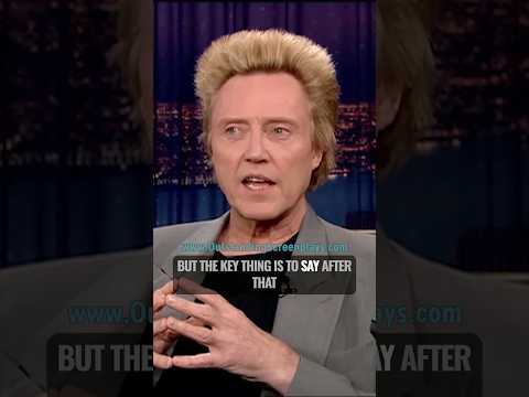 Christopher Walken LIES that it’s his Birthday