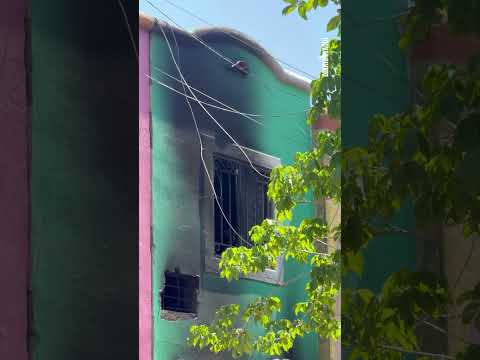 Bomberos evitaron que un incendio se propagara a otras viviendas en la colonia Nueva Palmira