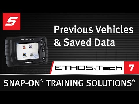 Previous Vehicles & Saved Data: ETHOS® Tech (Pt. 7/7) | Snap-on Training Solutions®