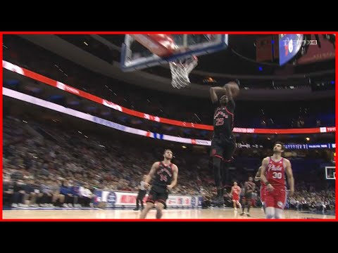 Chris Boucher Throws DOWN THE HAMMER! | Raptors vs Sixers | Nov 11, 2021 | 2021-22 Season