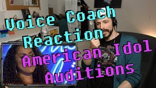 Vocal Coach Reaction to American Idol Auditions - Britney Holmes