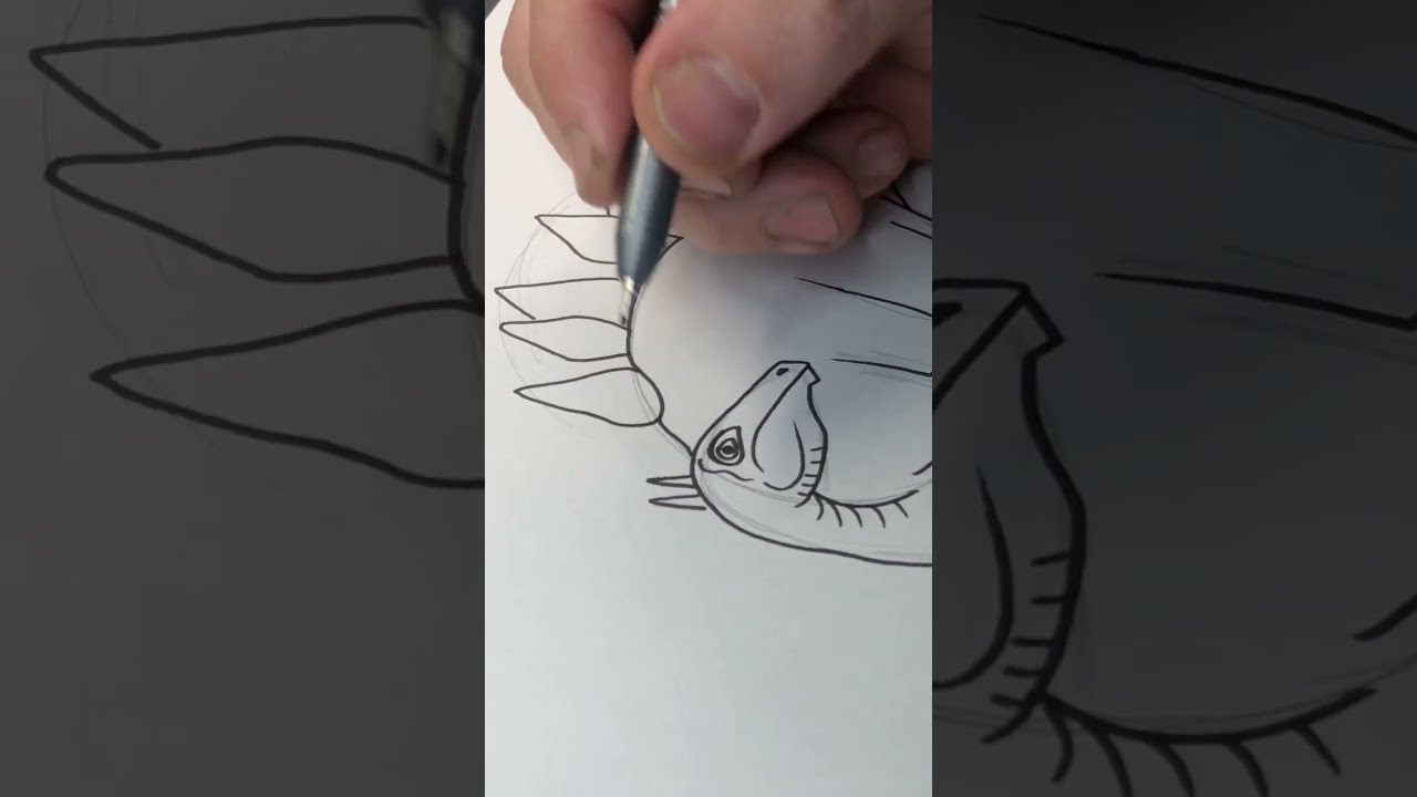 Stegosaurus Drawing #shorts