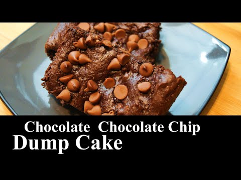 Chocolate - Chocolate Chip Dump Cake | Easy Dessert | 4 Ingredients | The Southern Mountain Kitchen