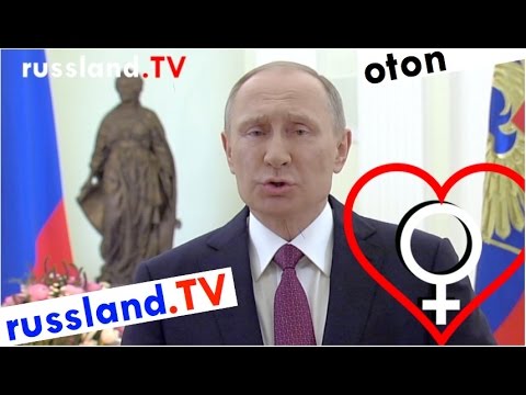 Putin mit Gedicht zum Frauentag auf deutsch [Video]