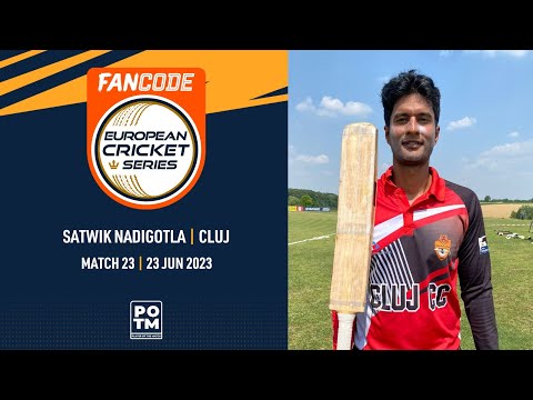 POTM: S.Nadigotla - UNE vs CLJ | Highlights | FanCode ECS Romania | 23 June 2023 | ECS23.497