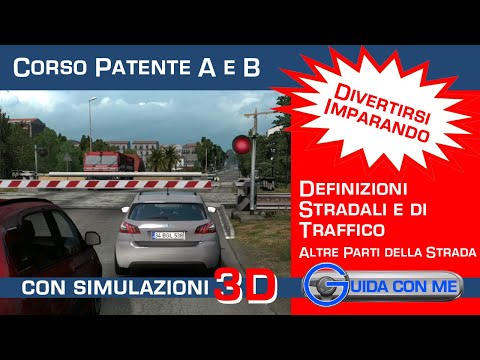 Definizioni stradali e di traffico: Altre parti della strada - Teoria patente B