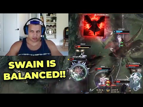 SWAIN 1v9s in Tyler1's Game