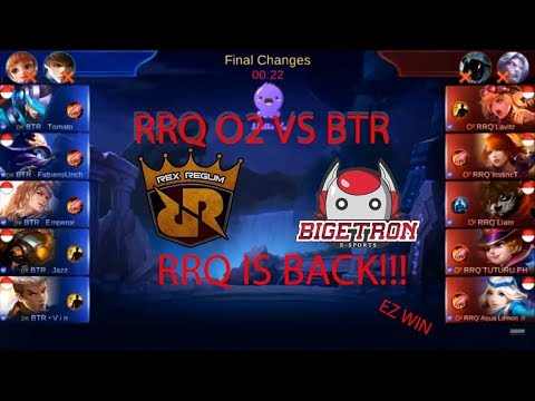 SEMIFINAL HELLO YO TOURNAMENT RRQ O2 VS BTR | MOBILE LEGEND MATCH 1