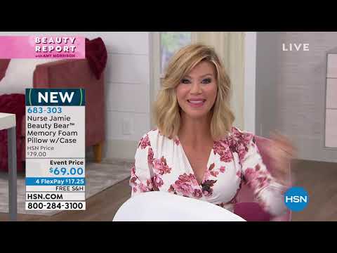 Nurse Jamie Beauty Bear Age Defy Memory Foam Pillow with...