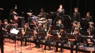 one o'clock jump arranged by jeff hest, all city jazz band 2014