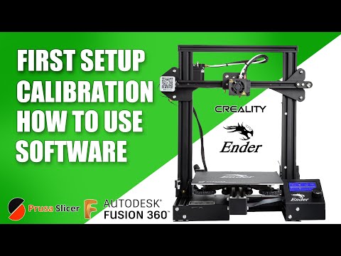 First Setup Of The Creality Ender 3 Printer and first test !