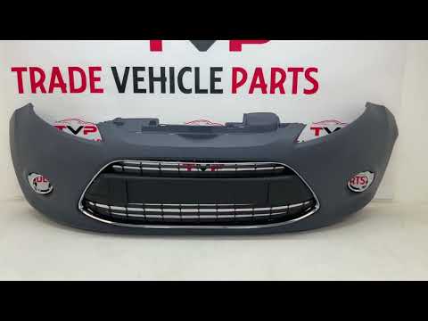Fits Ford Fiesta 2008-2012 Front Bumper Kit Complete Primed With Chrome Frame video