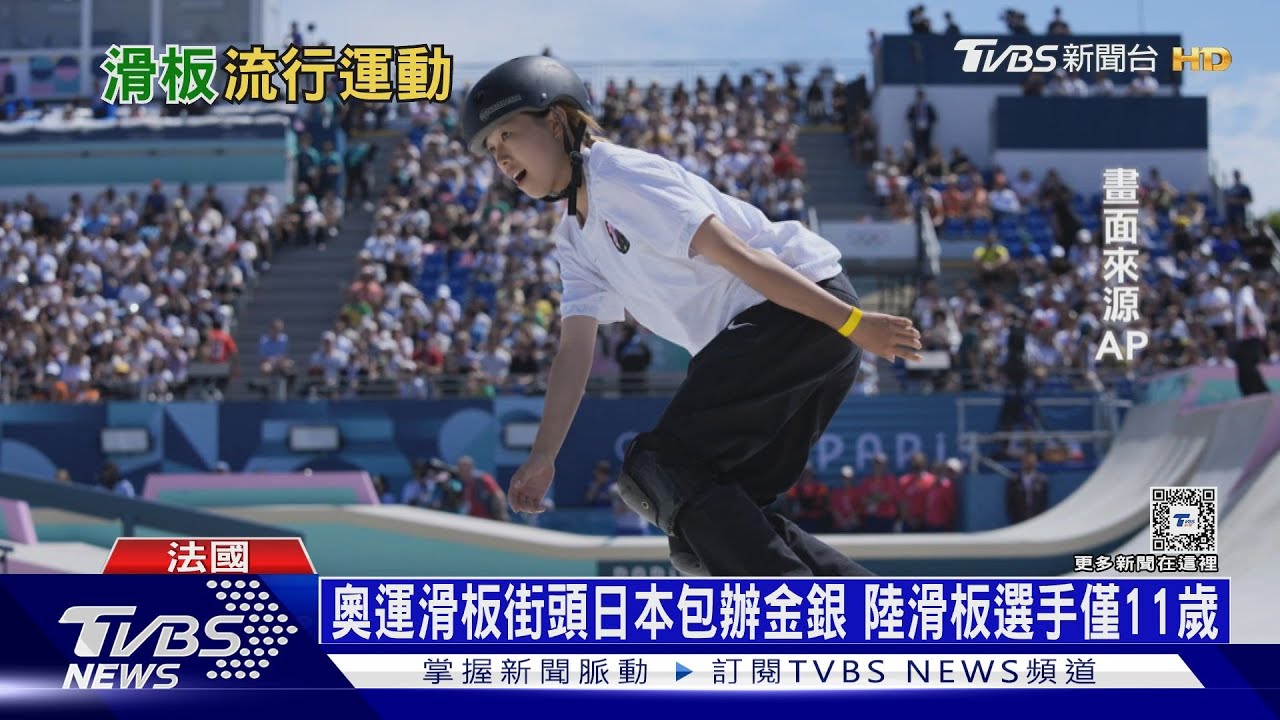 奧運滑板街頭日本包辦金銀　陸滑板選手僅11歲