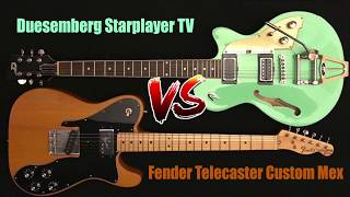 Video thumbnail for Duesenberg Starplayer TV Vs Fender Telecaster by ToneTube