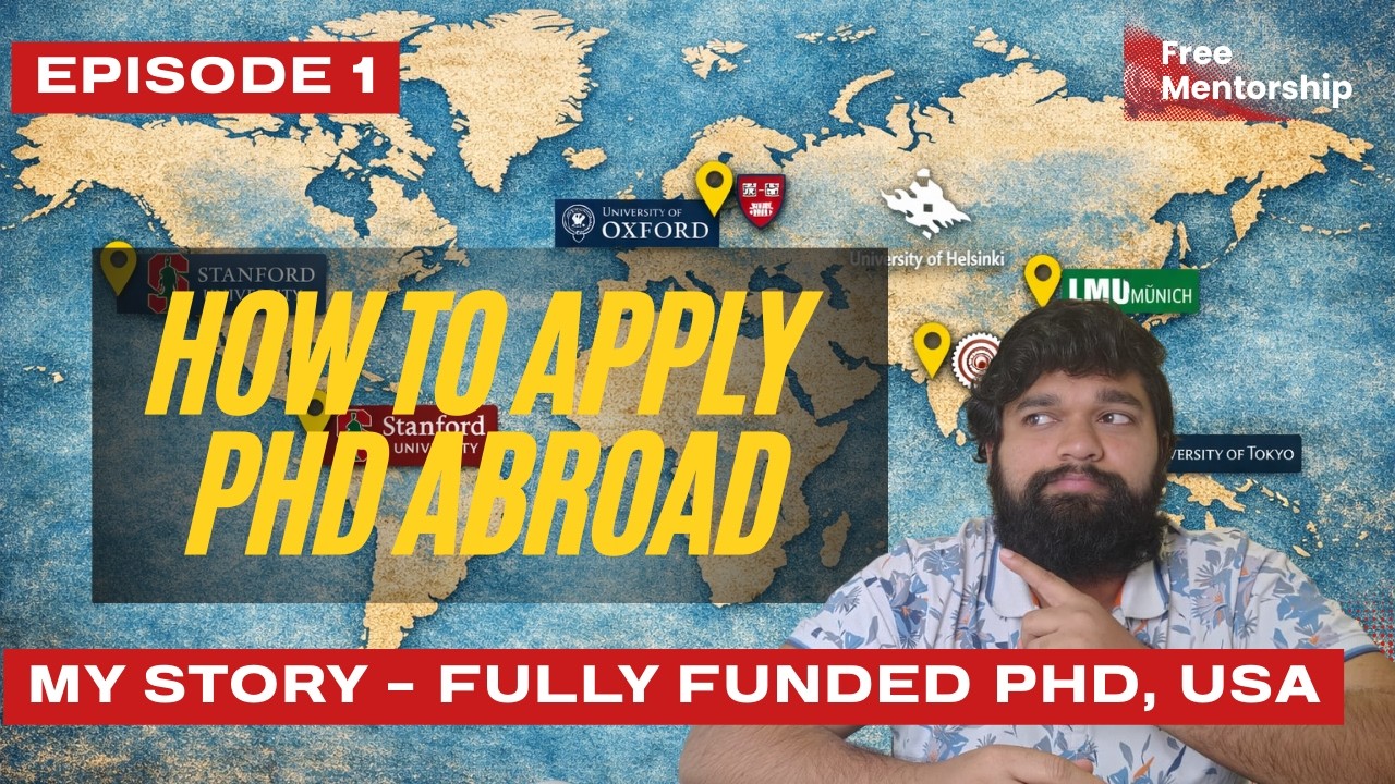 UGC NET JRF AIR 1 to Fully Funded PhD in USA | My Complete Journey & Process | Episode 1