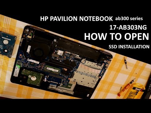 How to open HP 17 ab303ng Pavilion laptop