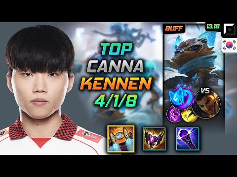 Kennen Top Build Canna Hextech Rocketbelt Summon Aery - LOL KR Master Patch 13.18