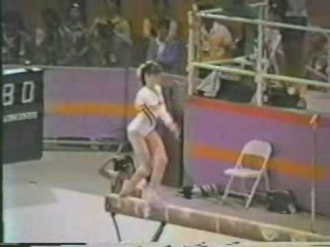 Lavinia Agache 1984 Olympics Optionals Beam