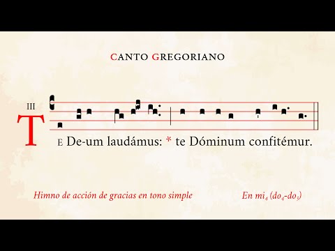 "Te Deum" in simple tone (prayer incl.) – Hymn of thanksgiving – Gregorian Chant