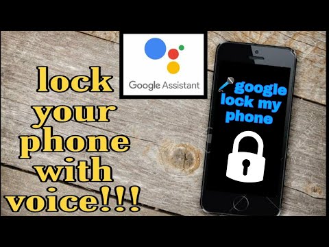 How to lock your phone with your voice with google assistant!!!