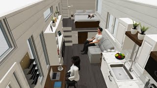THE MOST BEAUTIFUL FLOOR PLAN TINY HOUSE NAPA BY KJE TINY HOMES