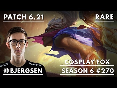 270. Bjergsen Cosplay Fox - Ekko vs Syndra - Mid - October 31st, 2016 - S6 Patch 6.21