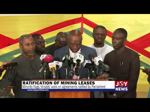Ratification of Damang leases: Minority flags 'shoddy' work on agreements ratified by Parliament