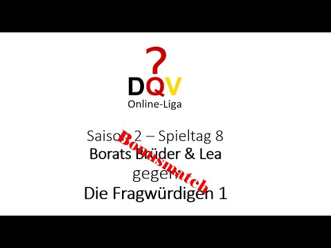 DQV Online-Liga Saison 2 - Bonusmatch Spieltag 8