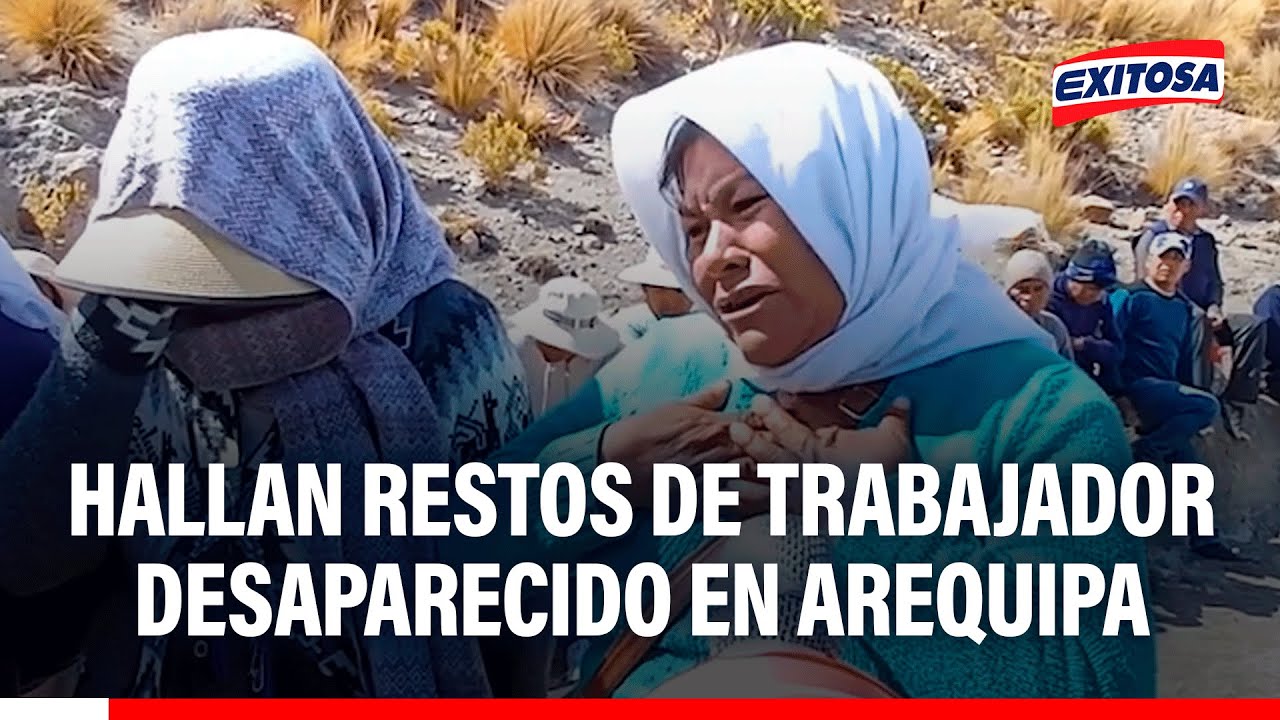 🔴🔵 Hallan restos de trabajador de represa en Arequipa tras varios días desde su desaparición