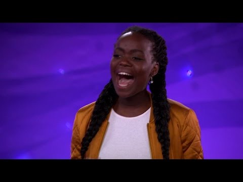 Renaida Braun sjunger Idol-juryn av stolarna i Idol 2016 - Idol Sverige (TV4)