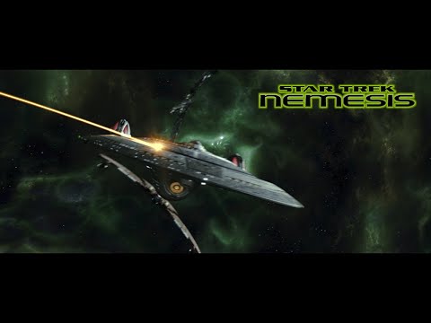 Star Trek: Nemesis - USS Enterprise-E and Romulan Warbirds vs. Scimitar Battle (4K UHD)