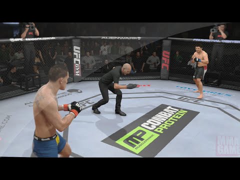 EA SPORTS UFC - UFC 181 Anthony Pettis vs Gilbert Melendez CPU vs CPU Fight Simulation