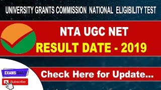 NTA UGC NET Dec 2019 Result Date || Check Here for Update || National Eligibility Test