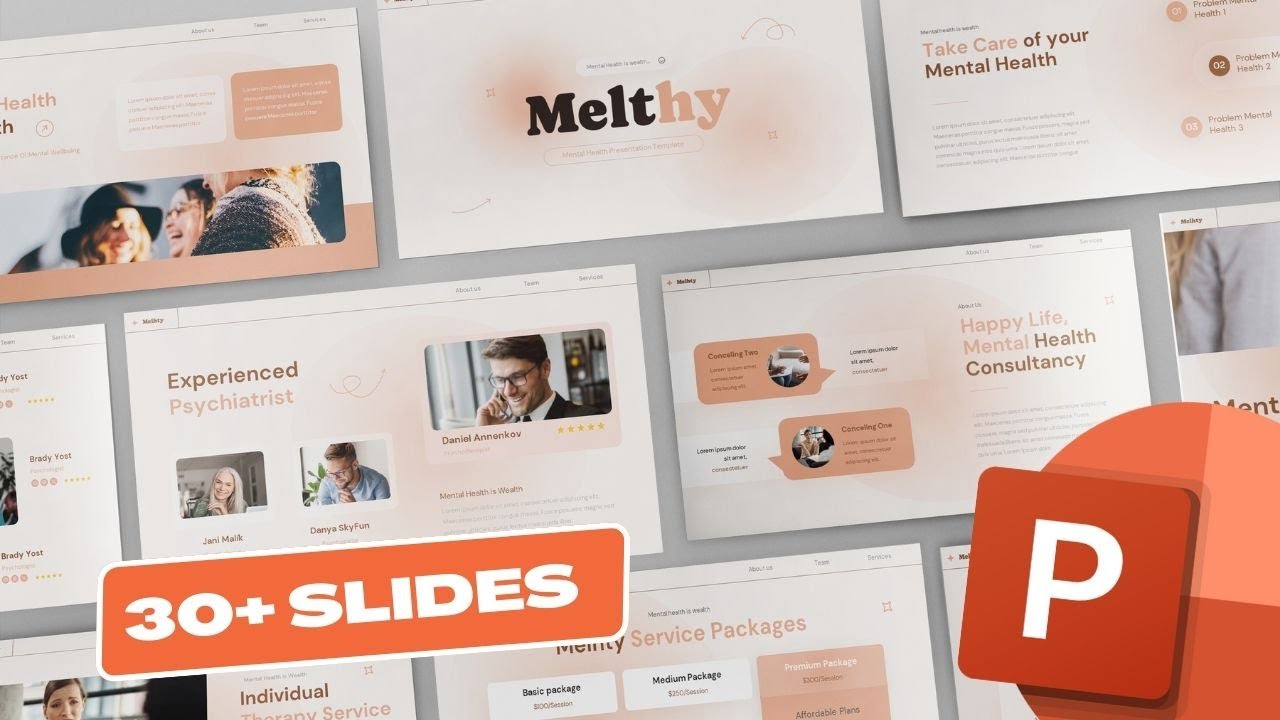 🔴  Download Mental Health PowerPoint & Keynote Presentation Template