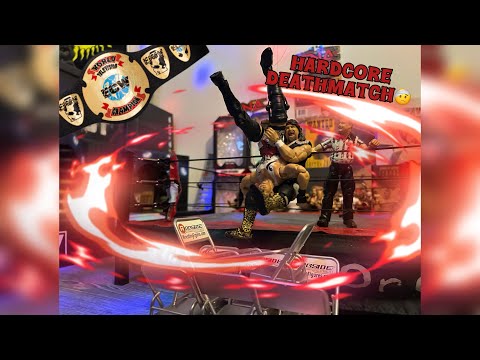 WWE: Rob Van Dam vs. Cactus Jack | Hardcore Deathmatch | Stop Motion | #800th video special!