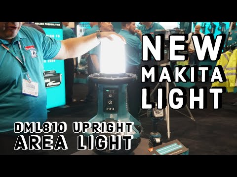 Makita DLM810Z Akumuliatorinis vertikalus darbinis žibintas DML810 18V X2 / AC 5 500 liumenų video