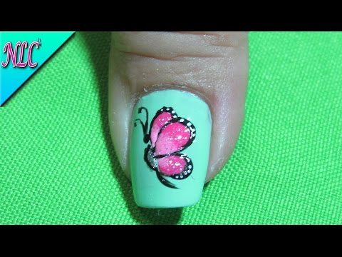 Decoracion De uñas Mariposa – Como pintar Mariposas – Butterfly Nail Art – NLC