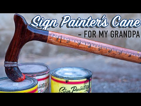 Carving A Walking Stick For My Sign Painter Grandpa
