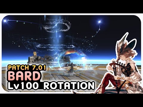 BARD Level 100 Standard Rotation 'for new bards' Showcase | 2 Mins | Dawntrail Patch 7.01